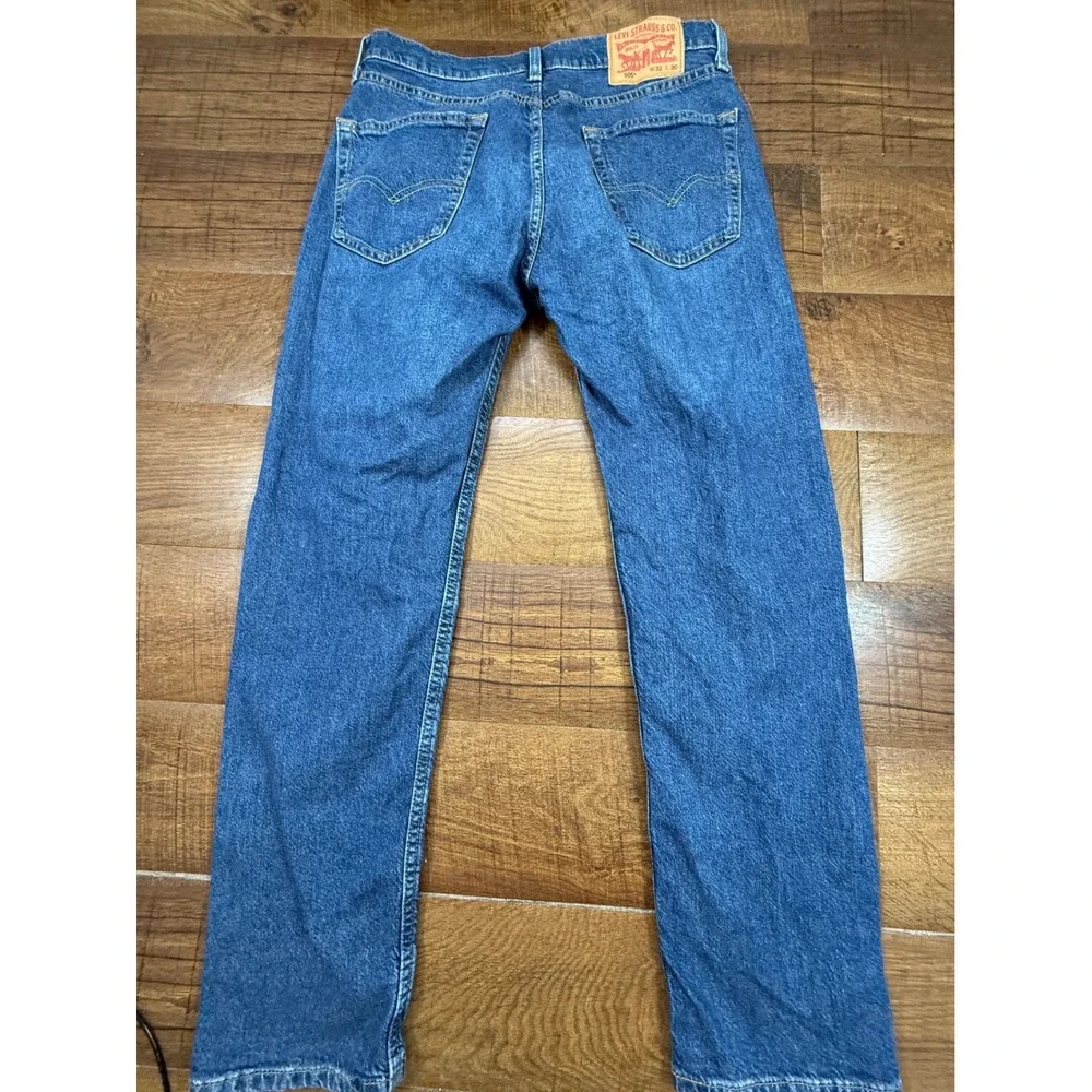 Levi's 505 Jeans Mens 32x30 Blue Regular Fit Straight Leg Medium Wash Denim